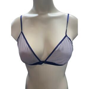 New Body by Victoria Women's 32B Blue Lightly Lined Nylon Spandex Bra